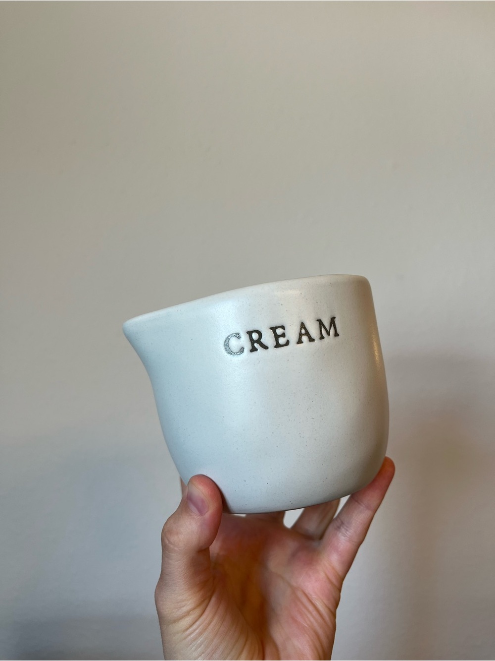 Hearth and Hand Ceramic Cream Ceramic Pouring Cup White
